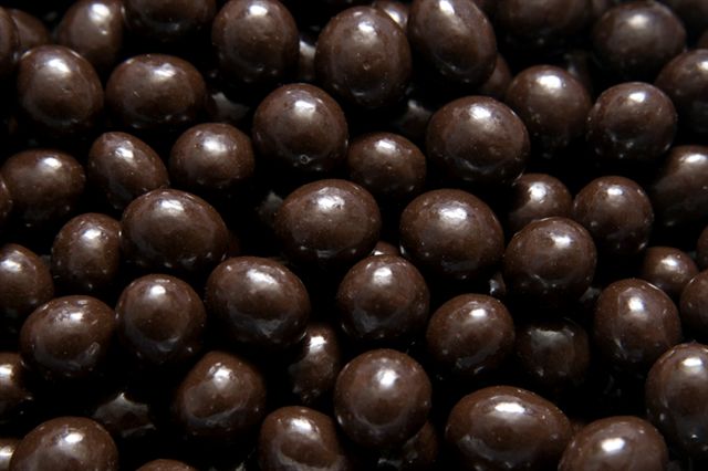Kávová zrna v čokoládě