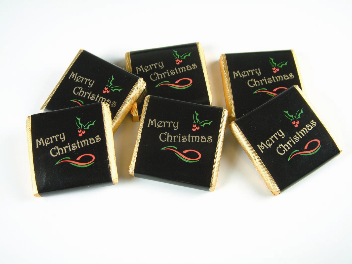 Vánoční čokoládky černé